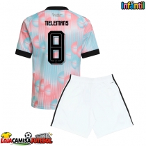 Camisa de Futebol Bélgica Youri Tielemans #8 Equipamento Secundário Infantil Mundo 2026 Manga Curta (+ Calças curtas)